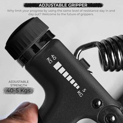 Boldfit Adjustable Hand Grip Strengthener – Forearm, Wrist & Finger Exercise Tool